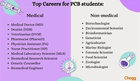 What are the career options for a PCMB student (except for