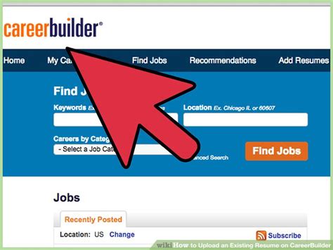 careerbuilder resume upload