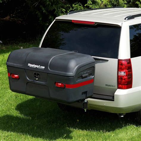 cargo carrier box for rear hitches on rvs
