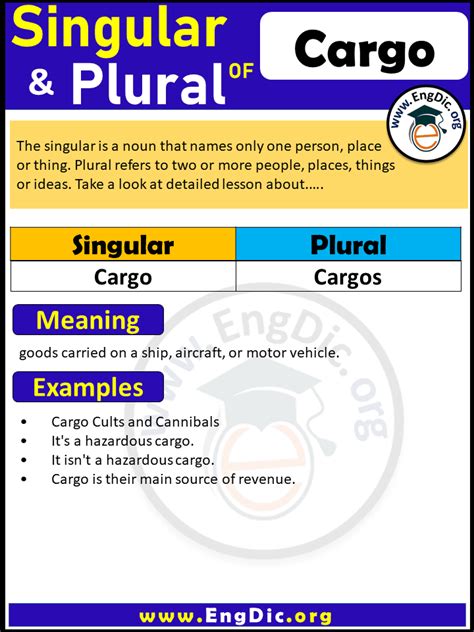 Cargo Meaning Plural