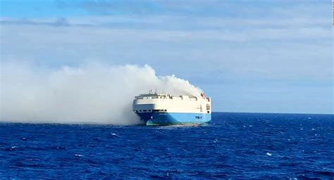 cargo ship ev fire