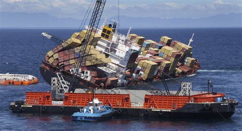 cargo ship stuck in ocean
