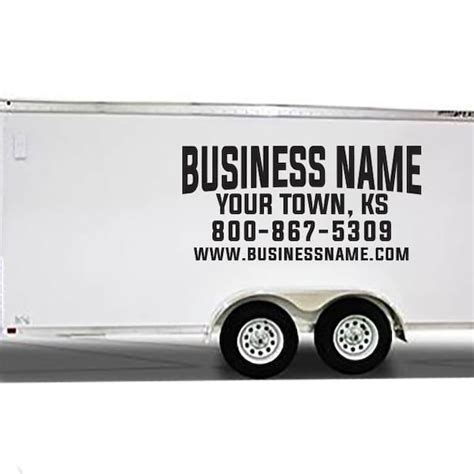Cargo Trailer Decal