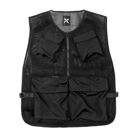 Cargo Vest Jacket Black