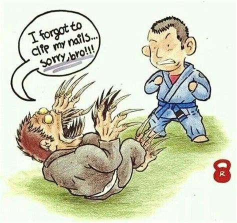 caricatures brazilian jiu jitsu funny