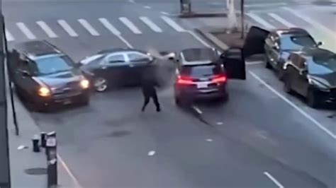 carjacker hit by car