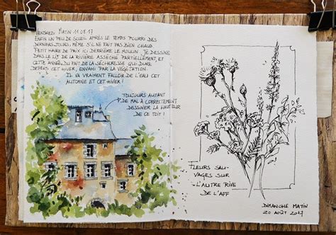 carnet de croquis aquarelle