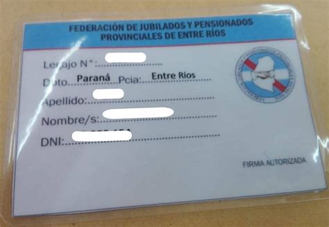 carnet de jubilado provincia de santa fe