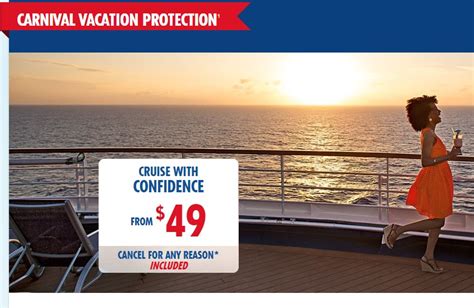 carnival cruise insurance cost