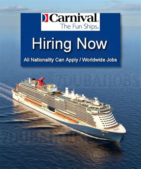 carnival cruise line careers opportunities