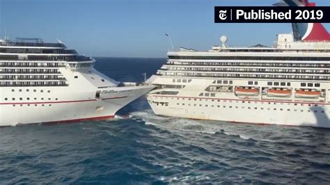 carnival cruise ship hits another ship