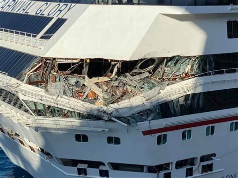 carnival cruise ship storm damage