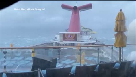 carnival ship hits storm