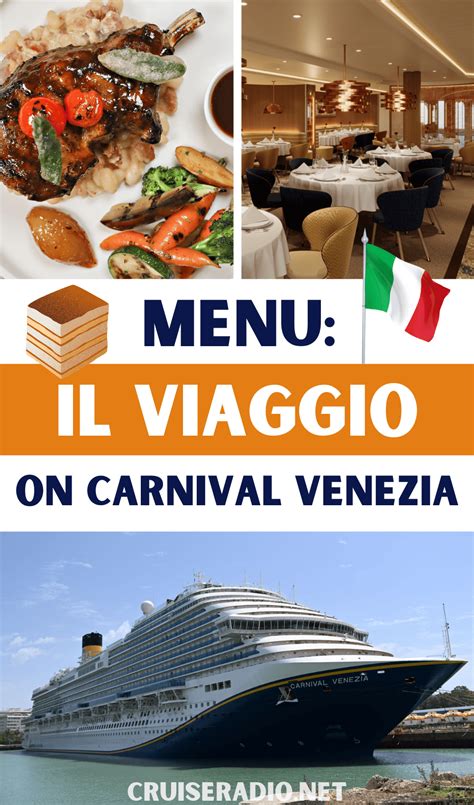 carnival venezia menus