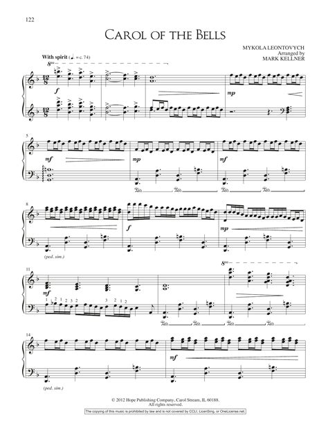 Carol Of The Bells Piano Sheet Music: A Festive Melody To Master