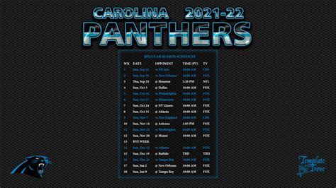 carolina panthers football schedule qb