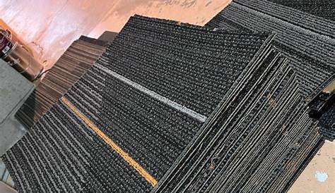 Heavy Duty Commercial Grade Rubber Backed Loose Lay Carpet Tiles