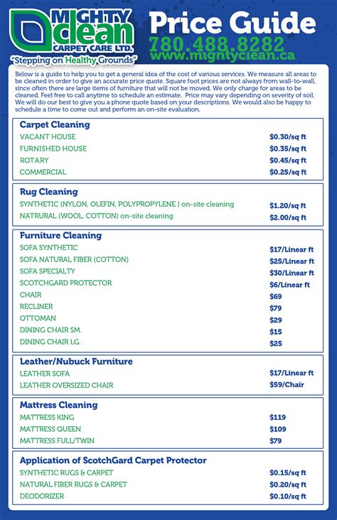 Carpet Clean Service Prices