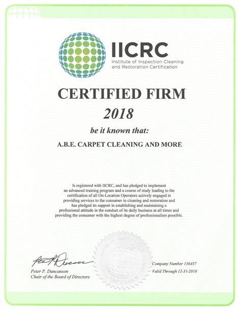 Carpet Cleaning Certification Test