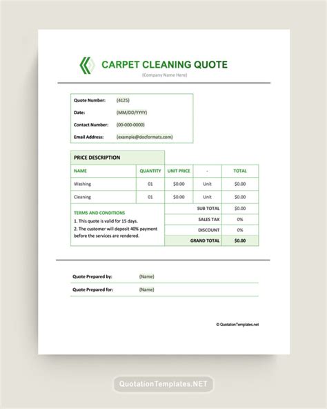 Carpet Steam Cleaning Quote