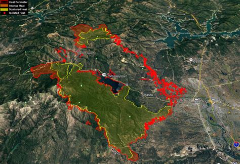 The Carr Fire Glares Down Into Trinity County as It Continues to Grow