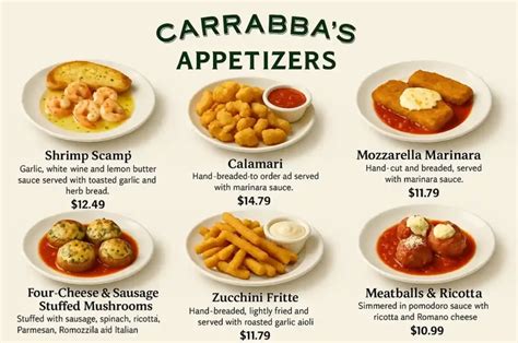 Carrabba's Signature Appetizers