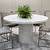 carrara white marble round dining table