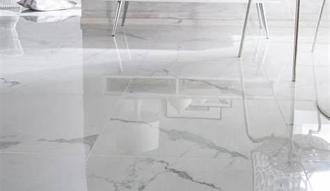 Carrelage sol et mur intenso effet marbre blanc Marmi l.60