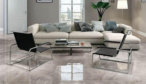 Carrelage Blanc Salon Moderne SALON EN CARRELAGE ASPECT MARBRE BLANC Marble Flooring