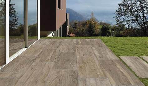 Carrelage terrasse effet bois Chalet Monocibec