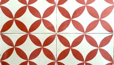 Carrelage Imitation Carreaux De Ciment Rouge Sol Et Mur 20 X 20 Cm 1930