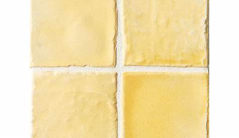Carrelage sol mur forte effet carreau ciment jaune Aria