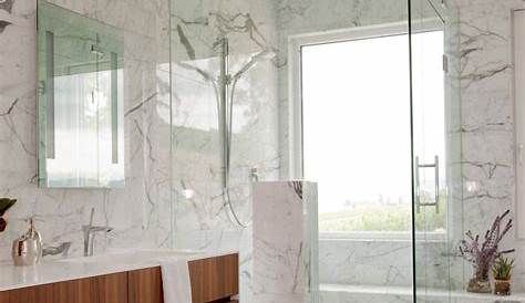 Carrelage salle de bain marbre blanc en 24 belles images