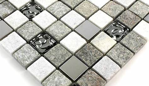 Carrelage Mosaique Pierre Mosaïque Verre Naturelle Aluminium Valdivia