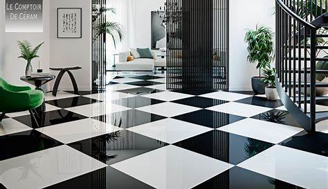 Carrelage noir et blanc très chic des idées originales à