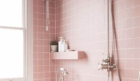 20 Idées de salle de bain rose du carrelage aux murs