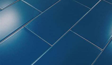 Carrelage Sol Bleu Fonce Et Mur Intenso Effet Béton Blue L.30 X