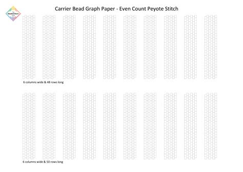 Carrier Bead Graph Paper