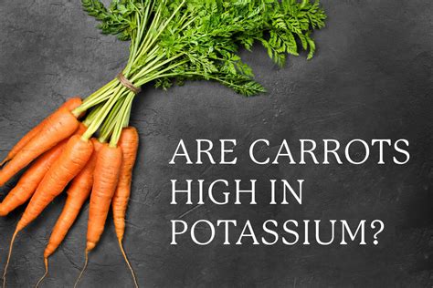 Carrots Potassium Level
