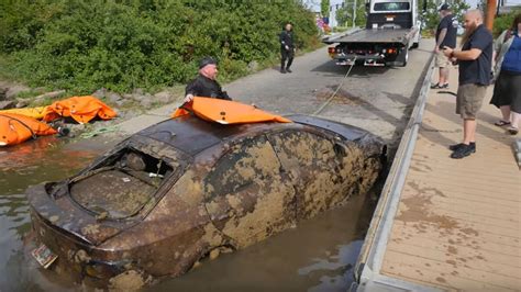 cars recovered from water