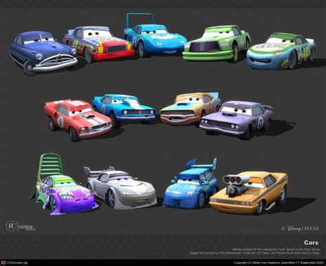 cars the video game models