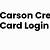 carsons credit card login