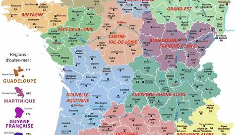 Carte des nouvelles régions de France - Lulu la taupe, jeux gratuits