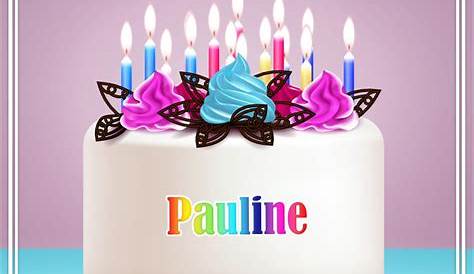 Carte Bon Anniversaire Pauline Message D'amitié Joyeux Elegant s