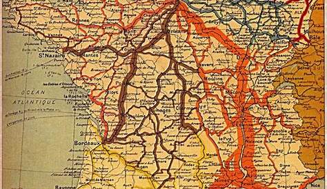 Carte Chemin De Fer France 1914 Generale s Routes Et s s La