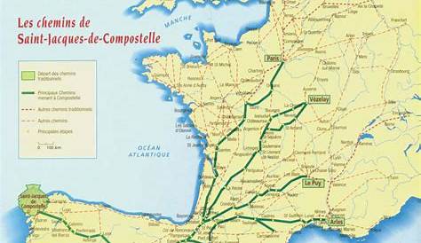 Carte Chemin Saint Jacques De Compostelle Unesco Patrimoine Mondial « s de