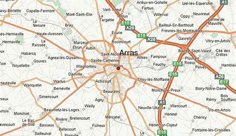 CARTE DE ARRAS : Situation géographique et population de Arras, code