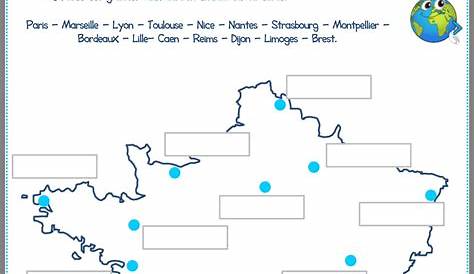 Carte Vierge Des Fleuves De France Cm1 - La France Les Regions De