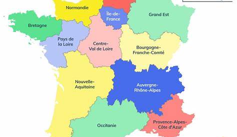 Carte Vierge Des 13 Nouvelles Régions De France À Imprimer à Carte De