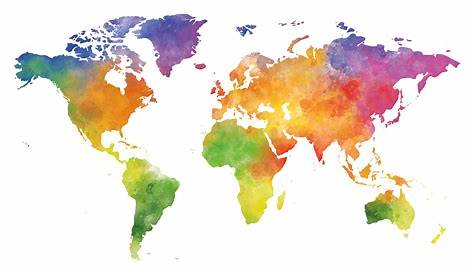 Carte du monde à imprimer - Voyages - Cartes
